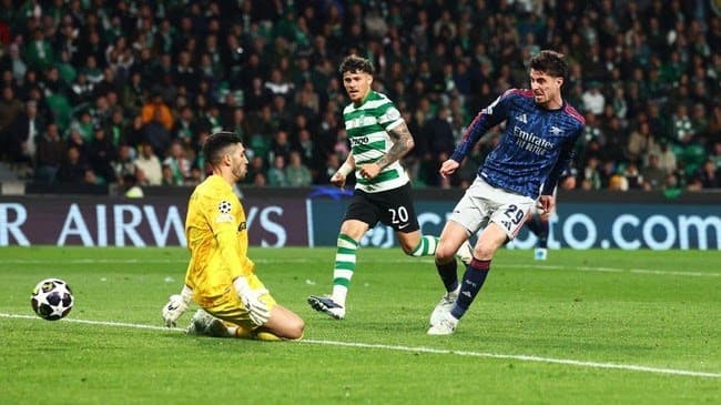 Arsenal Amankan Kemenangan atas Sporting di Liga Champions