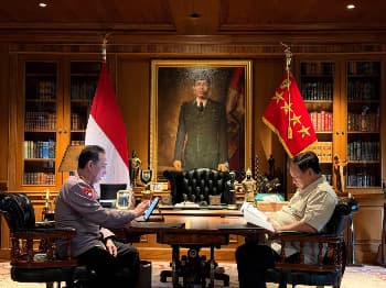Satu Jam di Hambalang Menghadap Prabowo, Kapolri Listyo Laporkan Sejumlah Program Strategis Polri